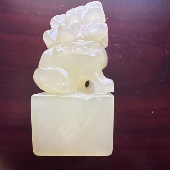 Jade Foo Dog, Sculpture, Chinese, Light Green, Unique - Picture 5 of 8